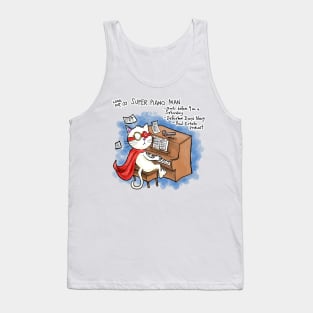 Dapper Cat - Super Piano Man Tank Top